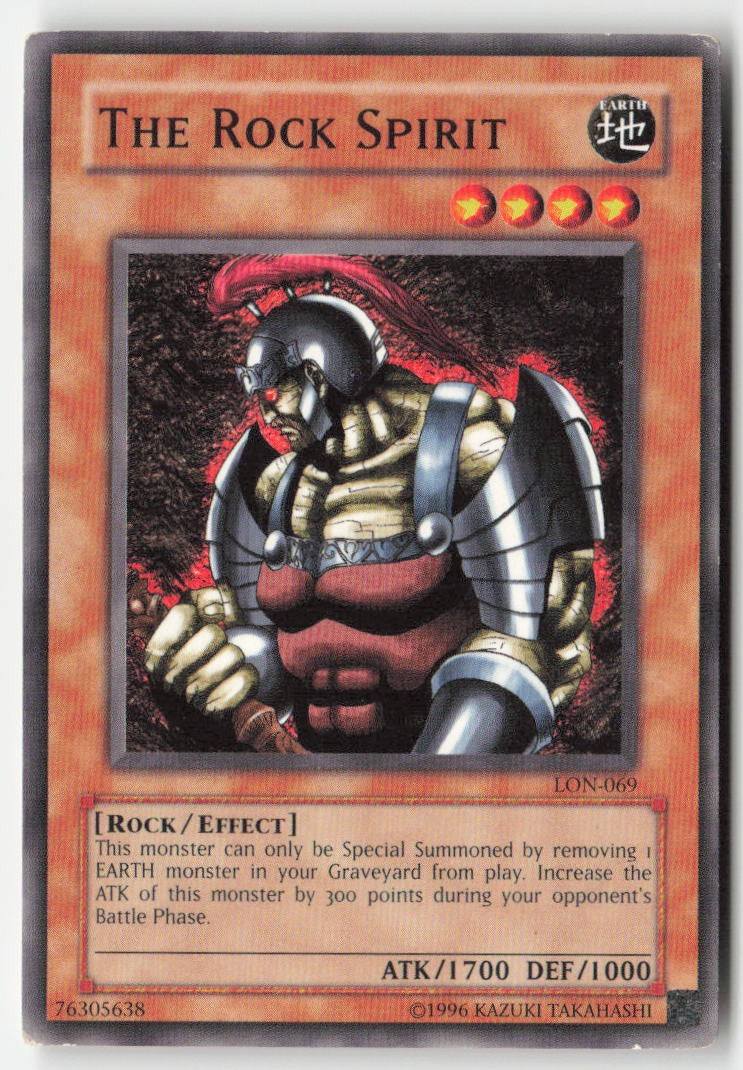 The Rock Spirit LON-069 Unlimited Common Moderately Played, Front