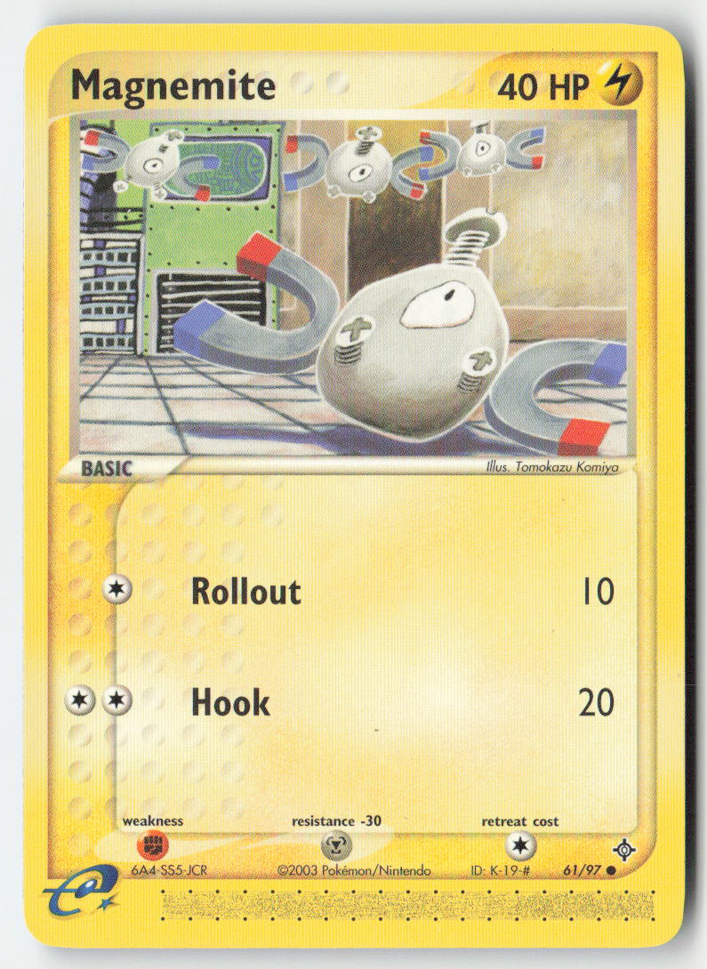 Magnemite 61/97 Regular Dragon Moderately Played