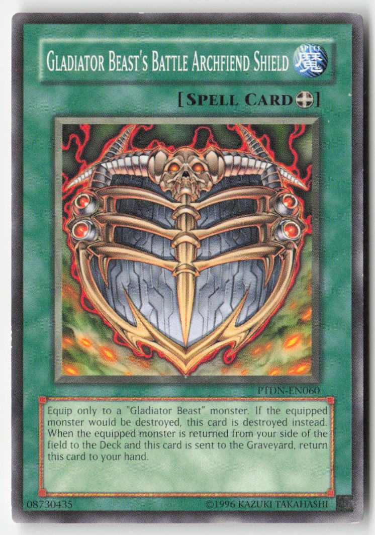 Gladiator Beast's Battle Archfiend Shield PTDN-EN060 Unlimited Common Moderately Played