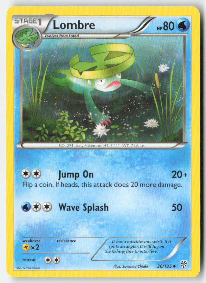 Lombre 30/135 Regular Plasma Storm Moderately Played, Front
