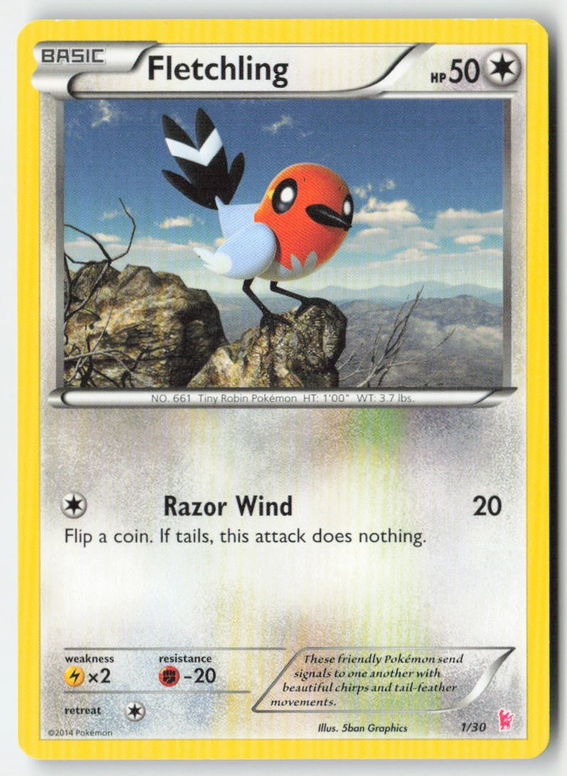 Fletchling 1/30 Regular XY trainer Kit (Bisharp) Moderately Played