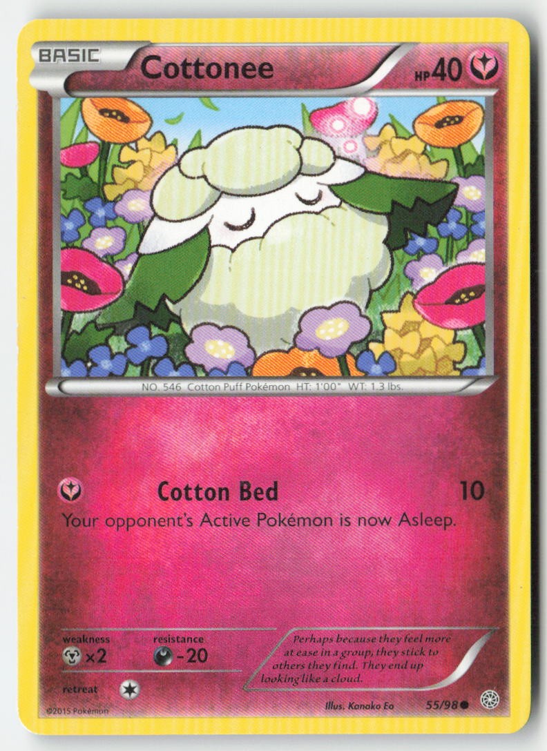 Cottonee 55/98 Regular Ancient Origins Moderately Played