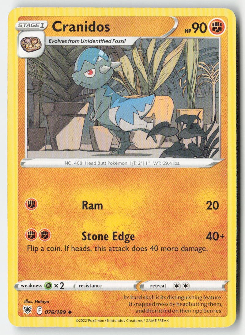 Cranidos 076/189 Regular Astral Radiance Moderately Played