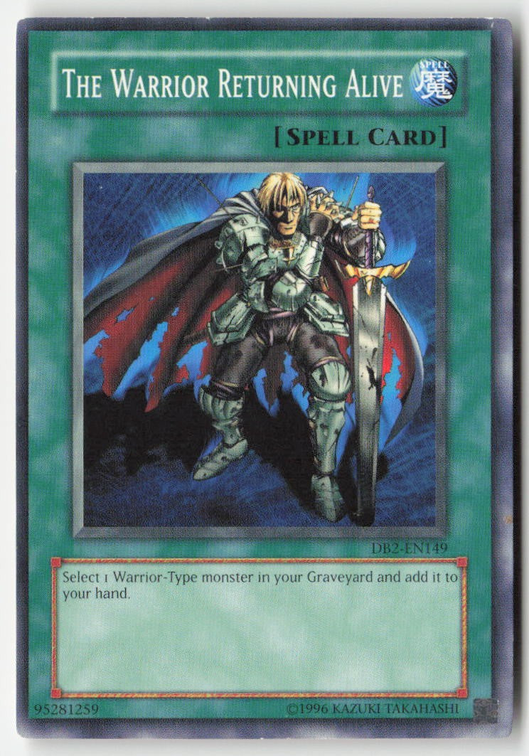 The Warrior Returning Alive DB2-EN149 Unlimited Common Moderately Played