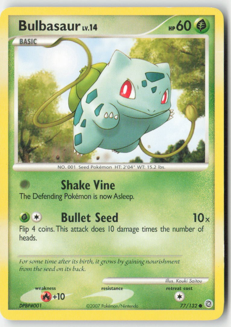 Bulbasaur 77/132 Regular Secret Wonders Moderately Played