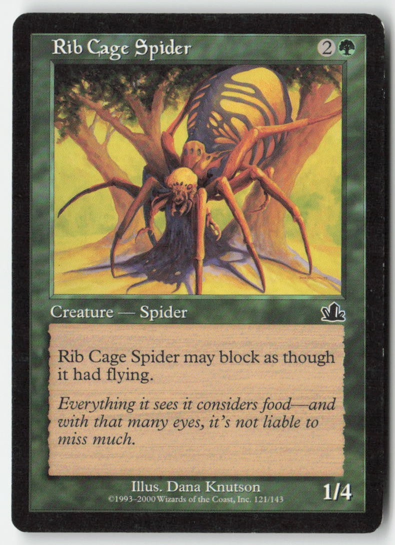 Rib Cage Spider PCY 121 Common Moderately Played