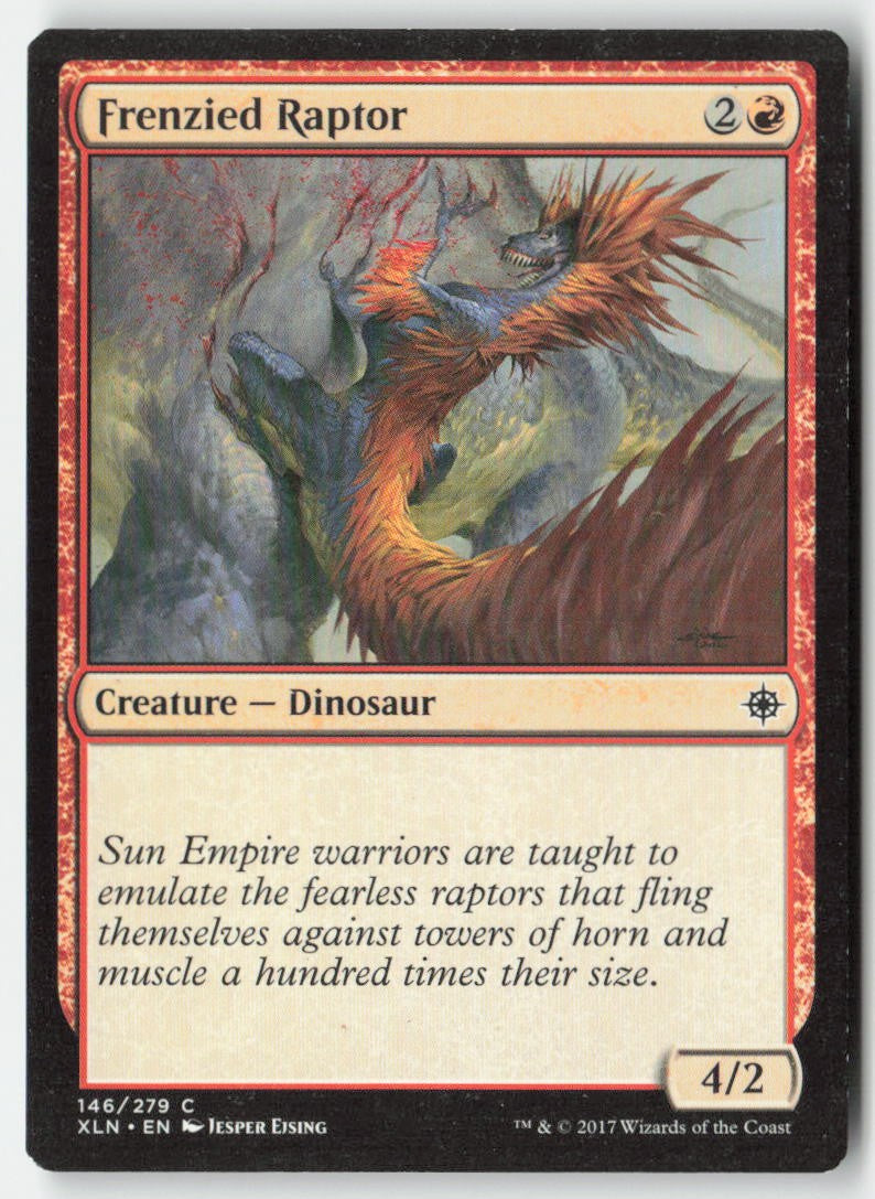 Frenzied Raptor XLN 146 Common Moderately Played