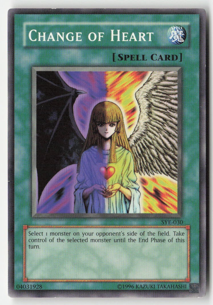 Change of Heart SYE-030 Unlimited Common Moderately Played, Front
