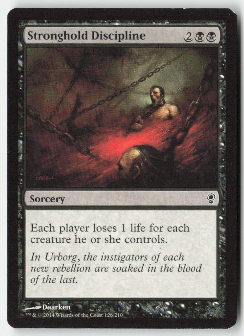 Stronghold Discipline CNS 126 Common Moderately Played