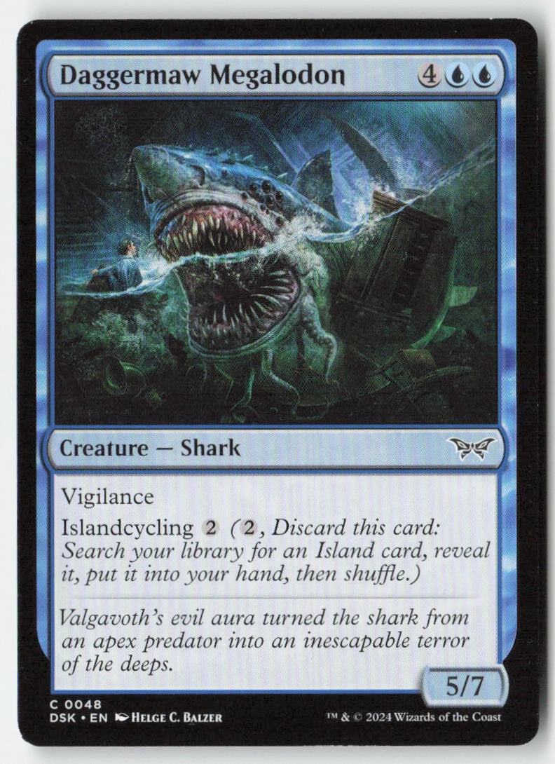 Daggermaw Megalodon DSK 48 Common Moderately Played