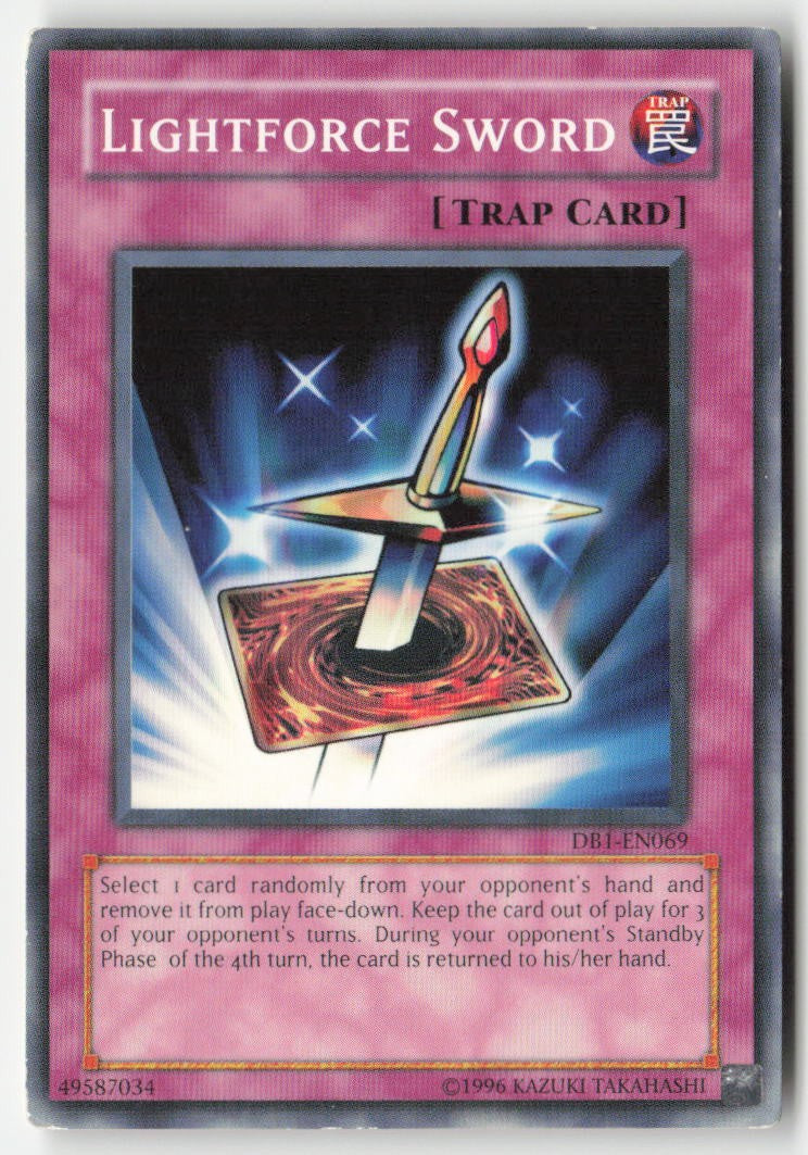 Lightforce Sword DB1-EN069 Unlimited Common Moderately Played, Front