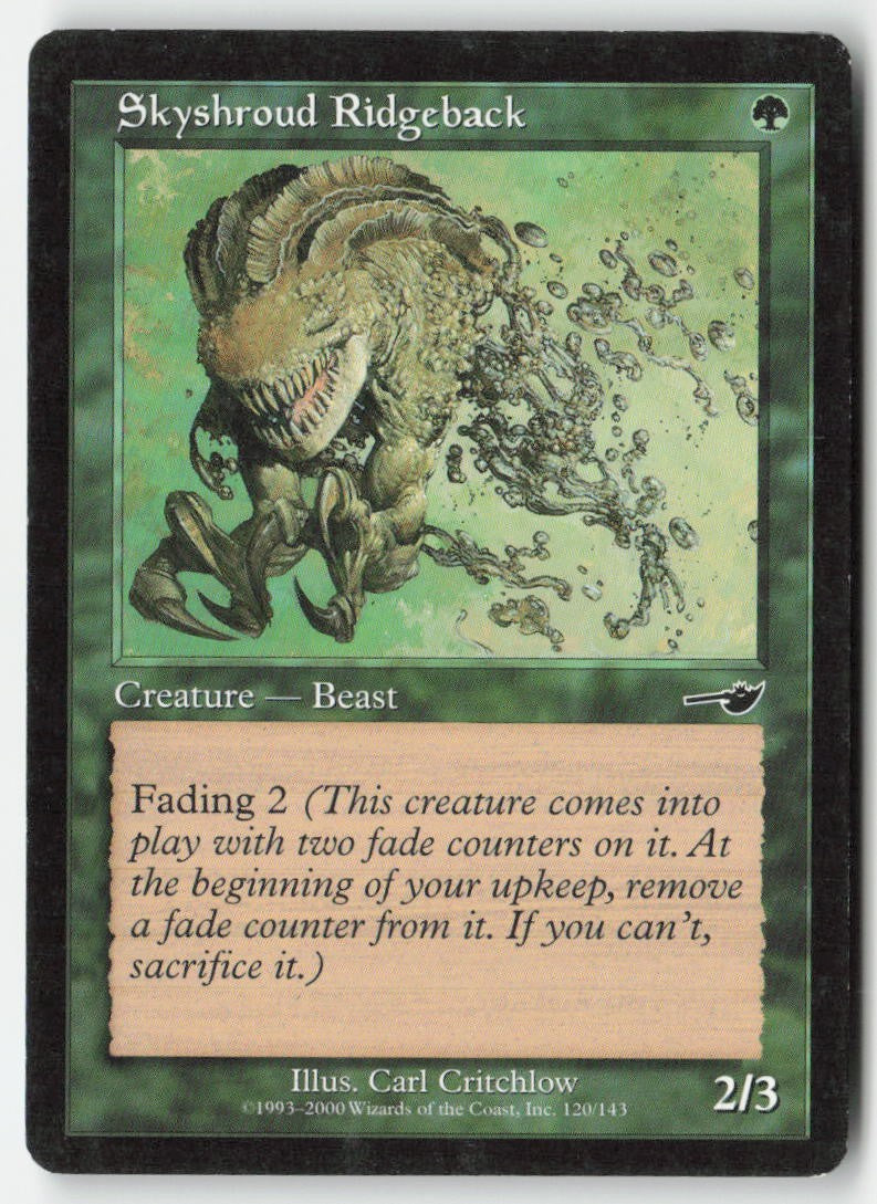 Skyshroud Ridgeback NEM 120 Common Moderately Played