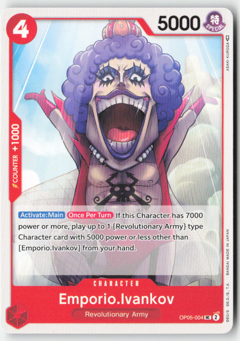 Emporio.Ivankov OP05-004 Normal Uncommon Lightly Played, Front