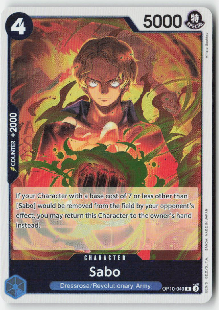 Sabo OP10-049 Foil Rare Lightly Played