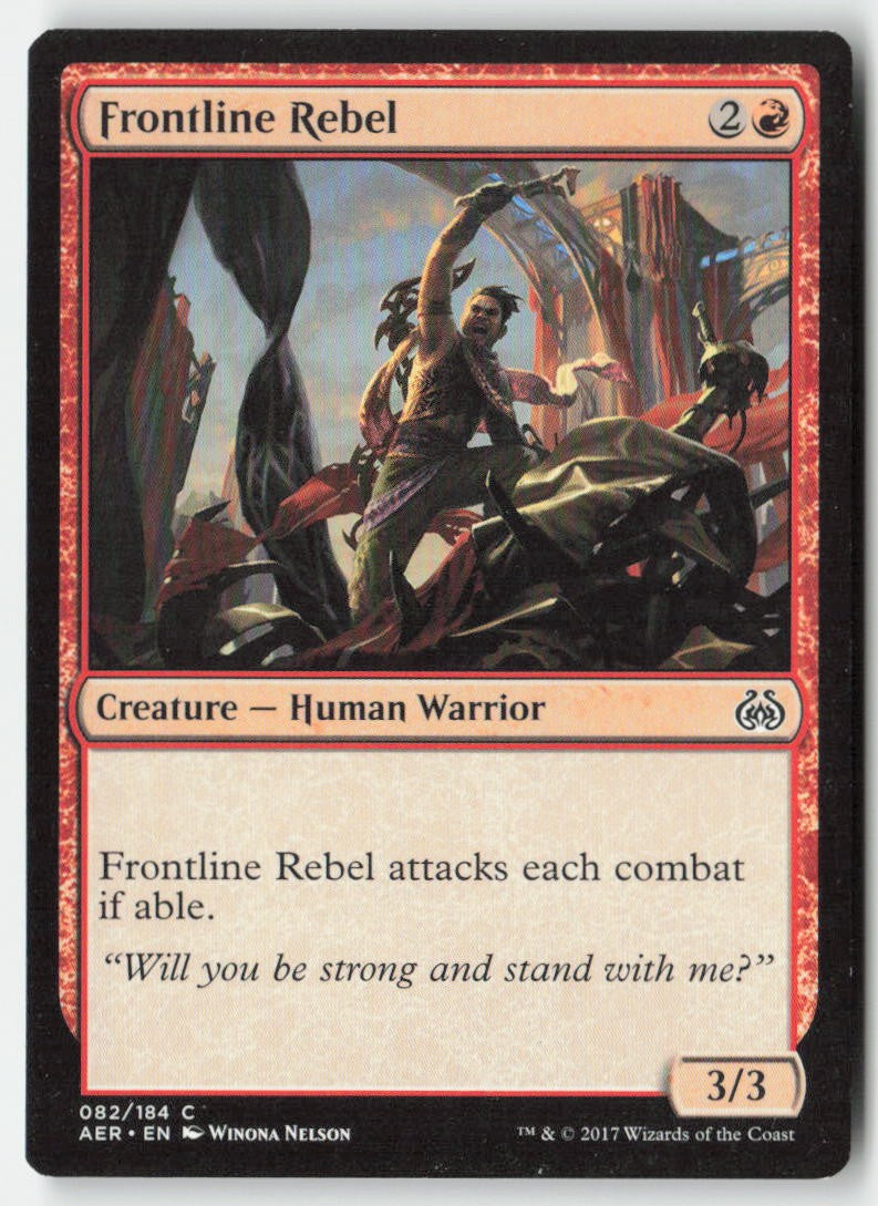 Frontline Rebel AER 82 Common Moderately Played