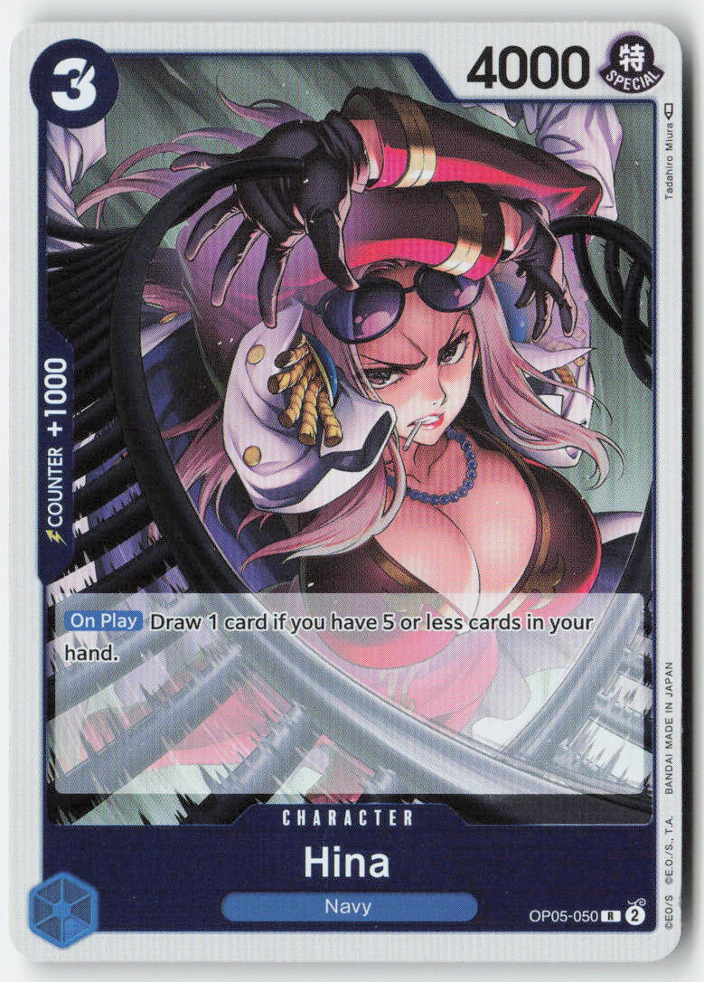 Hina OP05-050 Foil Rare Lightly Played