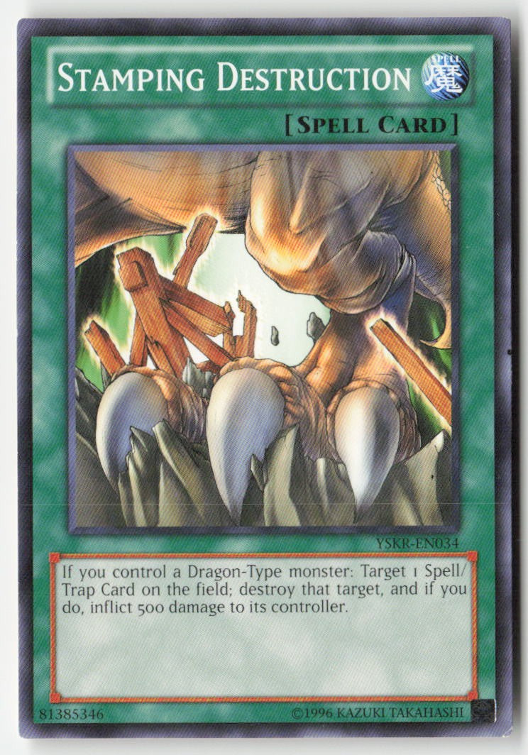 Stamping Destruction YSKR-EN034 Unlimited Common Moderately Played, Front