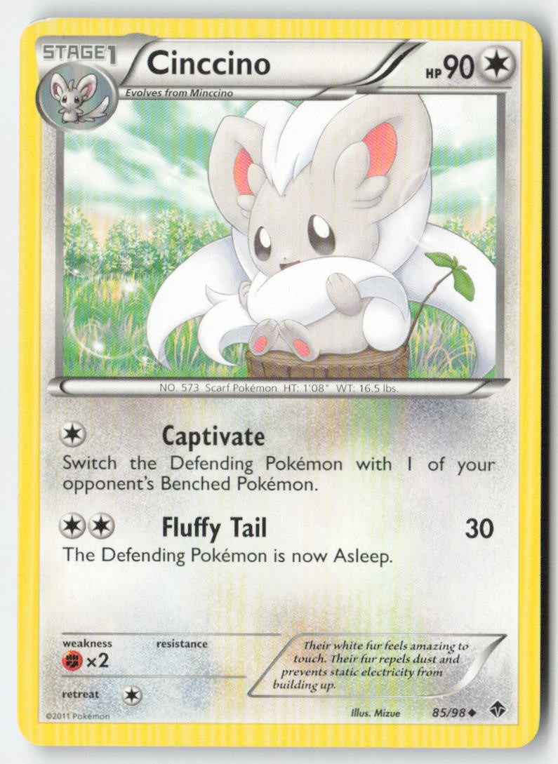 Cinccino 85/98 Regular Emerging Powers Moderately Played, Front