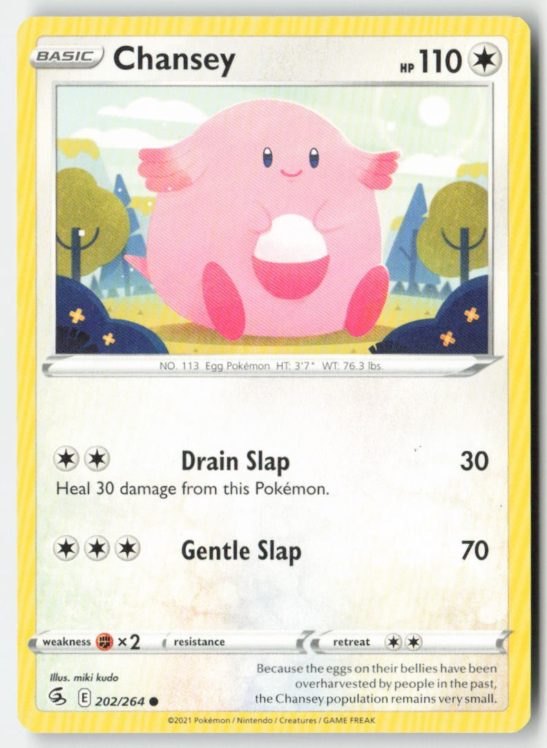 Chansey 202/264 Regular Fusion Strike Moderately Played