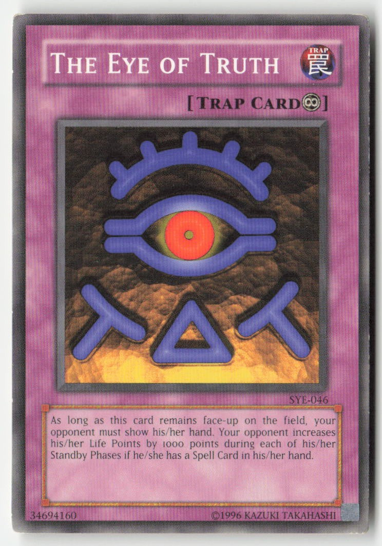 The Eye of Truth SYE-046 Unlimited Common Moderately Played, Front