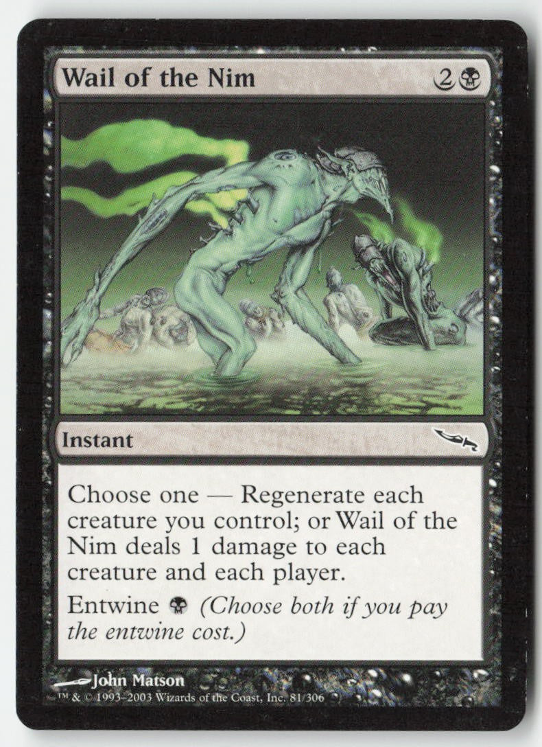 Wail of the Nim MRD 81 Common Moderately Played