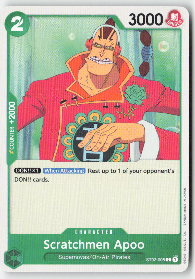 Scratchmen Apoo (Revision Pack) ST02-008 Normal Common Lightly Played, Front