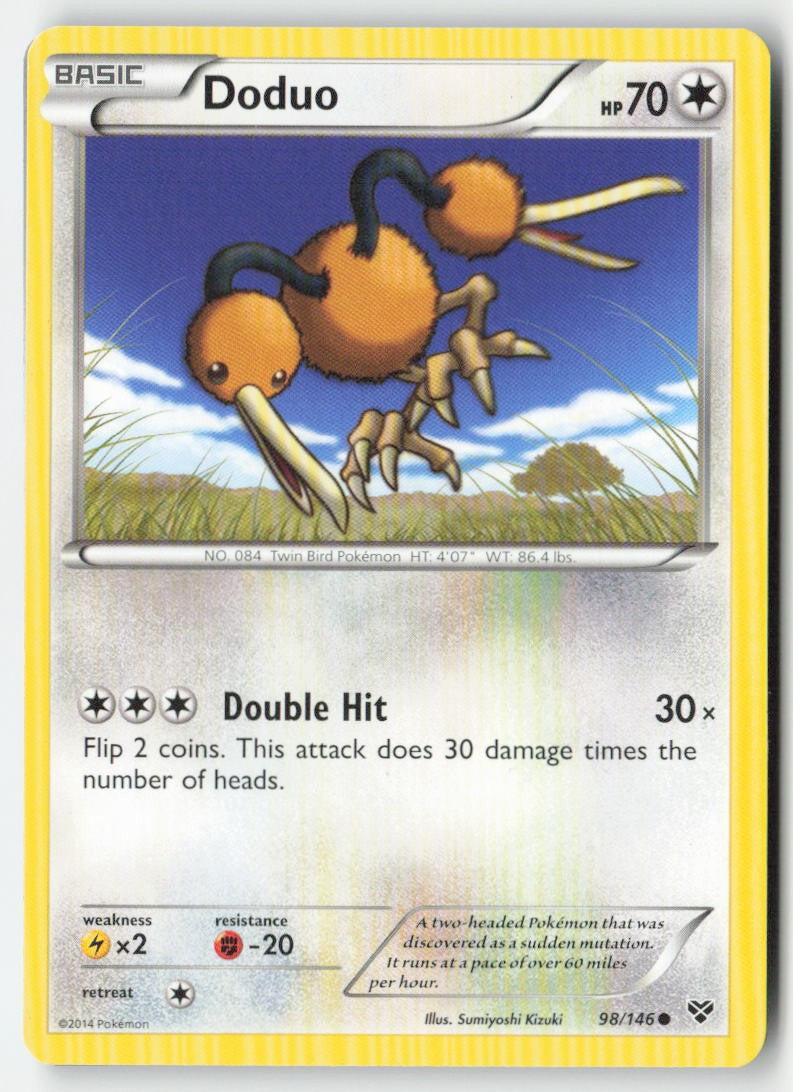 Doduo 98/146 Regular XY Moderately Played