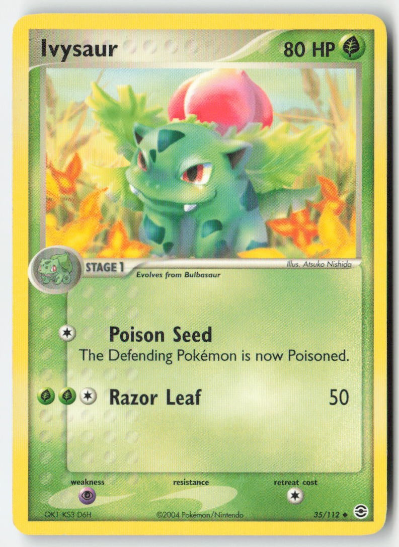 Ivysaur 35/112 Regular FireRed & LeafGreen Moderately Played, Front