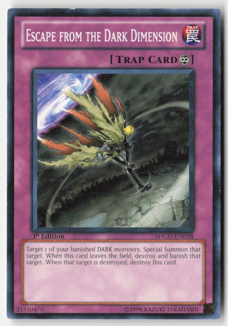 Escape from the Dark Dimension SDGU-EN038 1st Edition Common Moderately Played