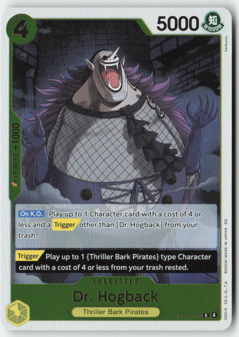 Dr. Hogback OP14-110 Foil Rare Lightly Played, Front