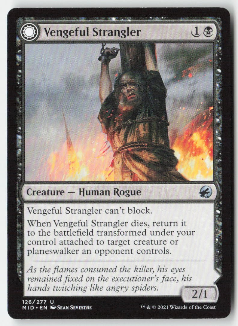 Vengeful Strangler // Strangling Grasp MID 126 Uncommon Moderately Played