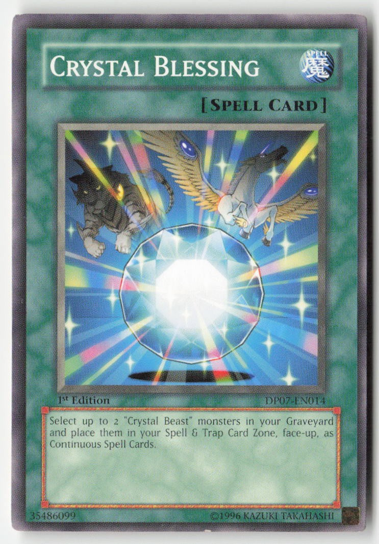 Crystal Blessing DP07-EN014 1st Edition Common Moderately Played
