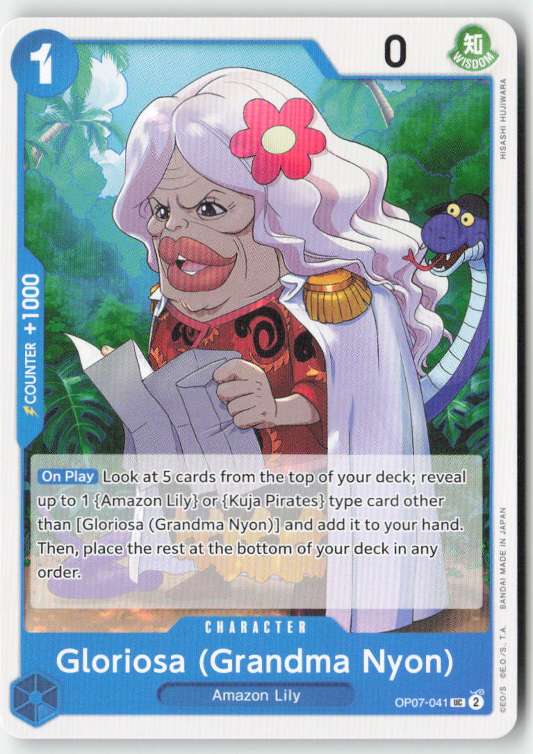 Gloriosa (Grandma Nyon) OP07-041 Normal Uncommon Lightly Played