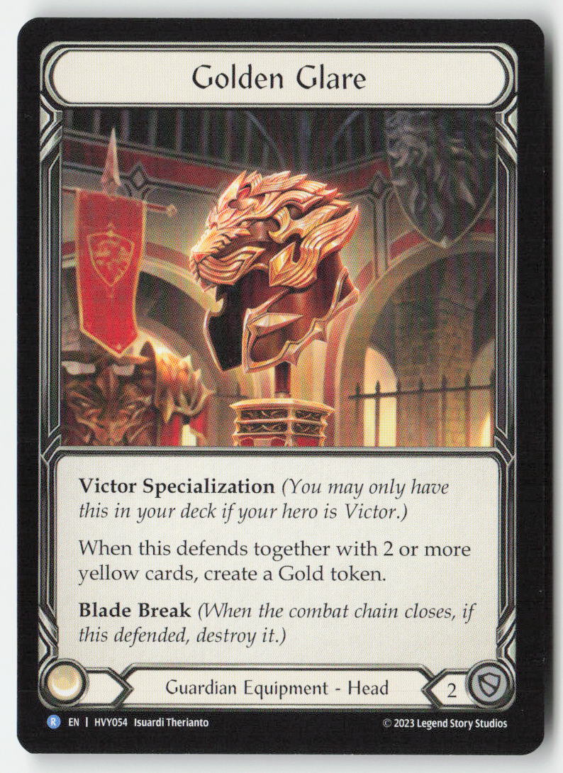 Golden Glare #HVY054 - Heavy Hitters - Flesh and Blood - Rare - Near Mint