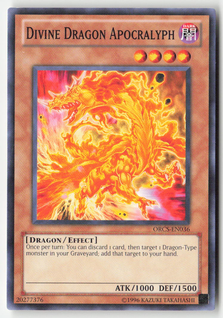 Divine Dragon Apocralyph ORCS-EN036 Unlimited Common Moderately Played