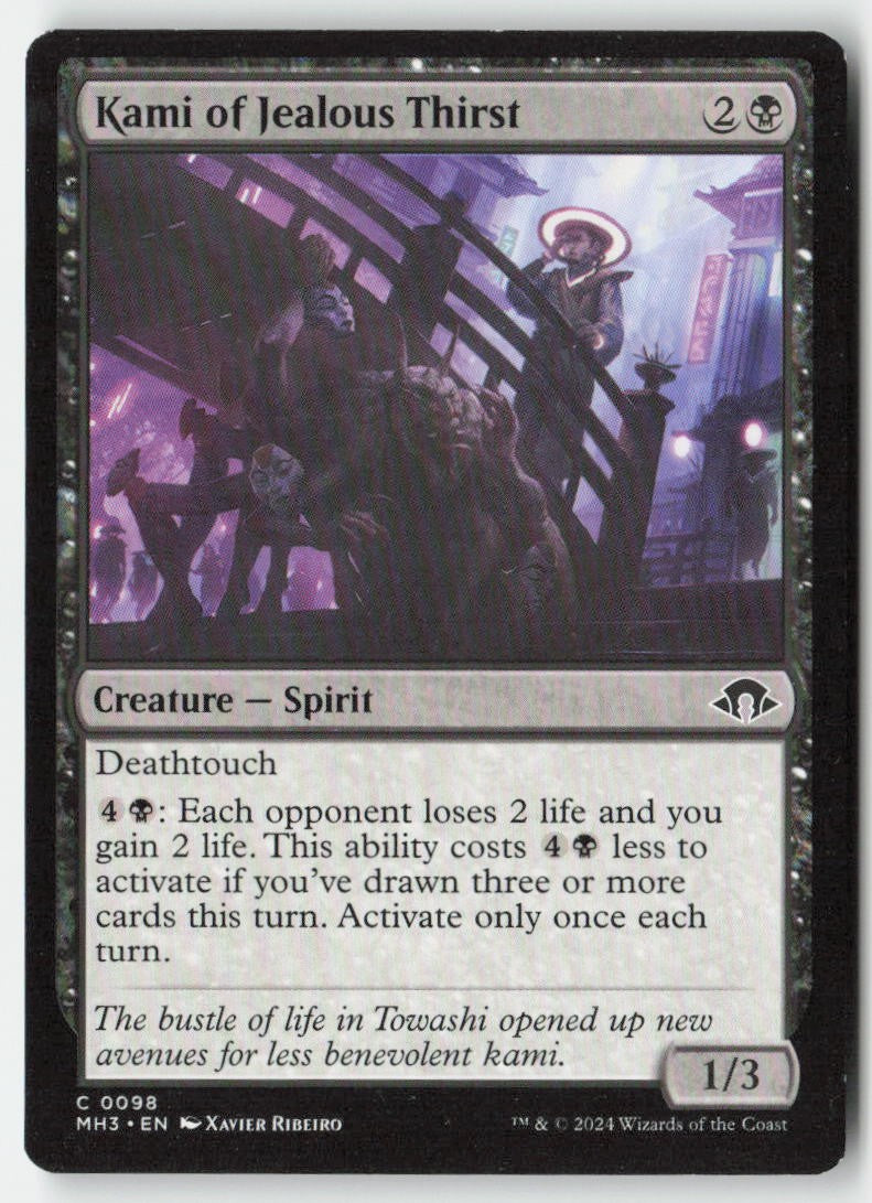 Kami of Jealous Thirst MH3 98 Common Moderately Played, Front