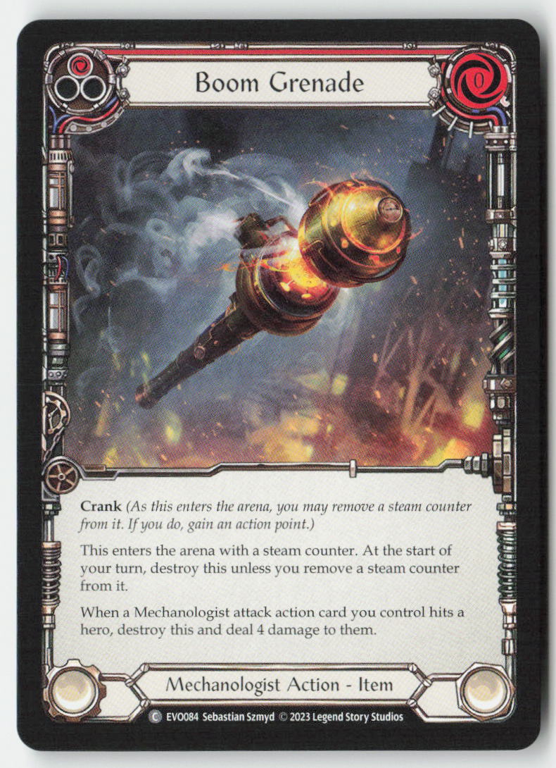 Boom Grenade (Red) #EVO084 - Bright Lights - Flesh and Blood - Common - Near Mint