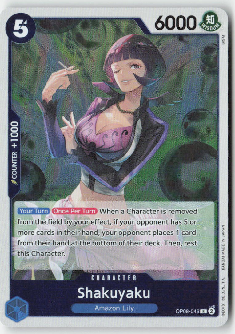 Shakuyaku OP08-046 Foil Rare Lightly Played, Front
