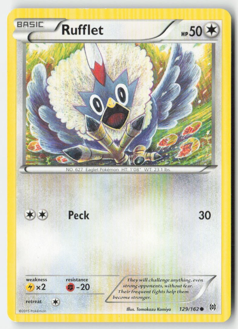 Rufflet 129/162 Regular BREAKthrough Moderately Played