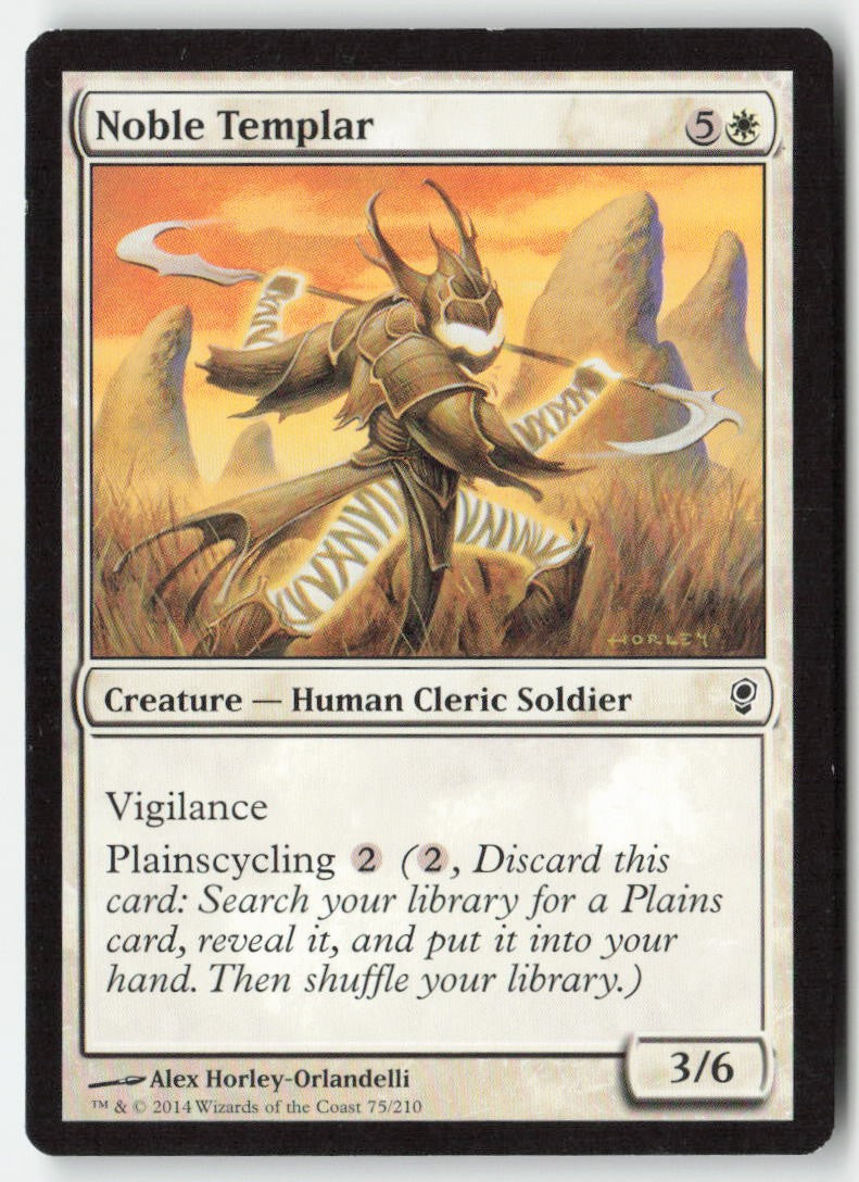 Noble Templar CNS 75 Common Moderately Played