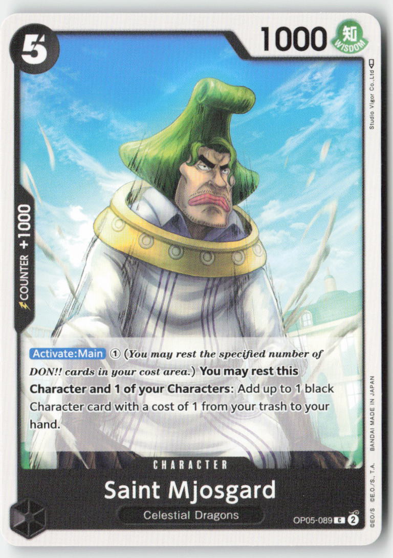 Saint Mjosgard OP05-089 Normal Common Lightly Played, Front