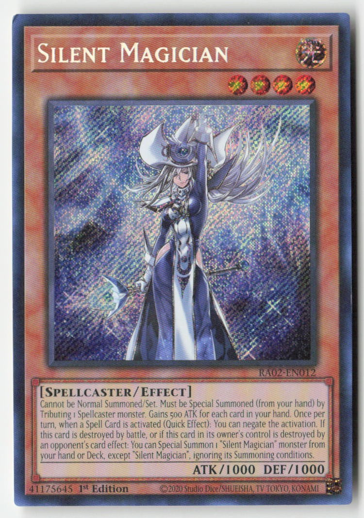 Silent Magician RA02-EN012 1st Edition Secret Rare Moderately Played
