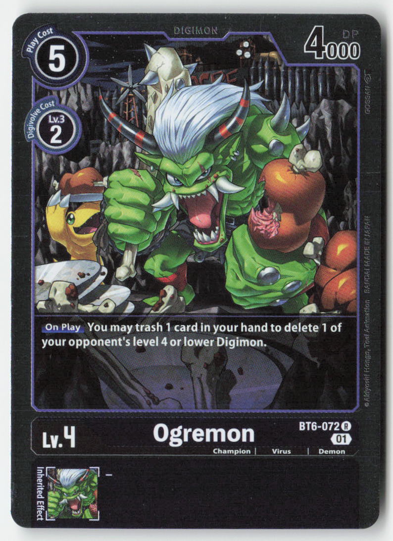 Ogremon BT6-072 Foil Rare Near Mint, Front