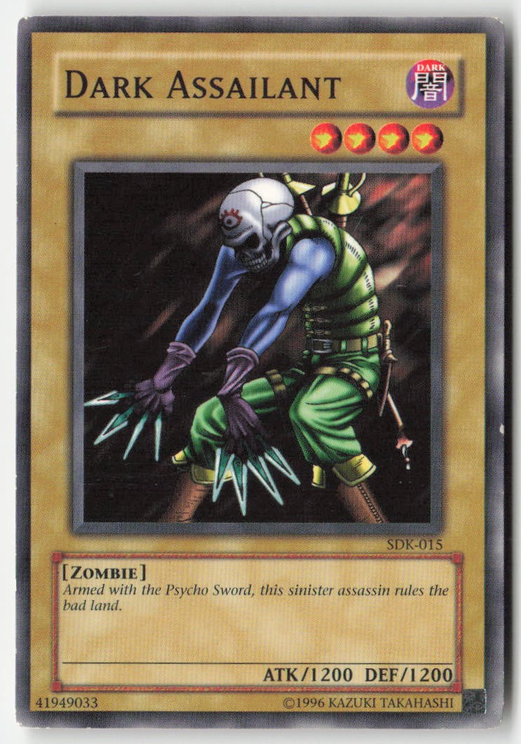 Dark Assailant SDK-015 Unlimited Common Moderately Played, Front