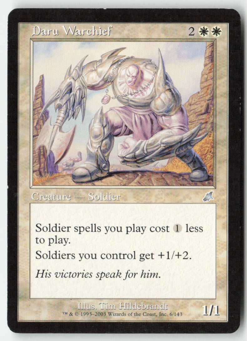 Daru Warchief SCG 6 Uncommon Moderately Played