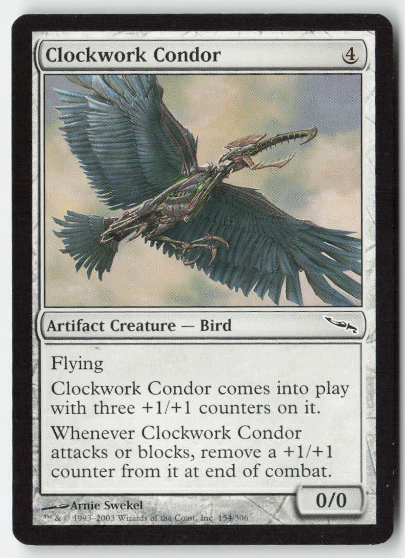 Clockwork Condor MRD 154 Common Moderately Played, Front