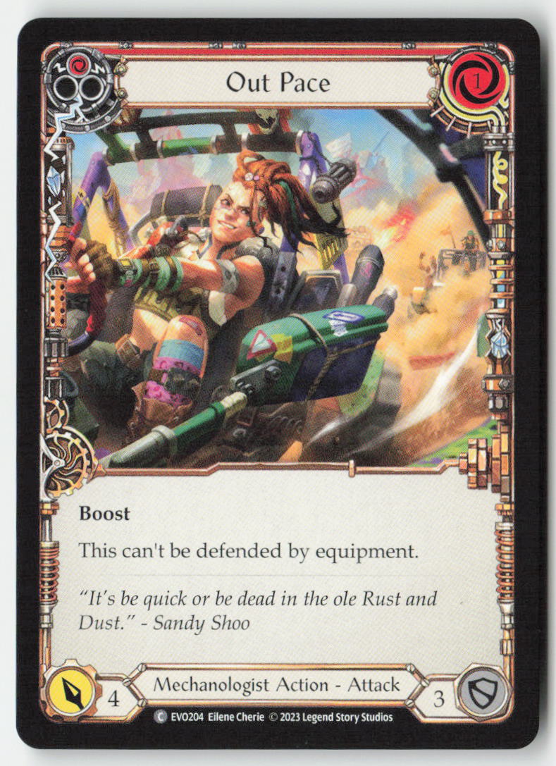 Out Pace (Red) #EVO204 - Bright Lights - Flesh and Blood - Common - Near Mint