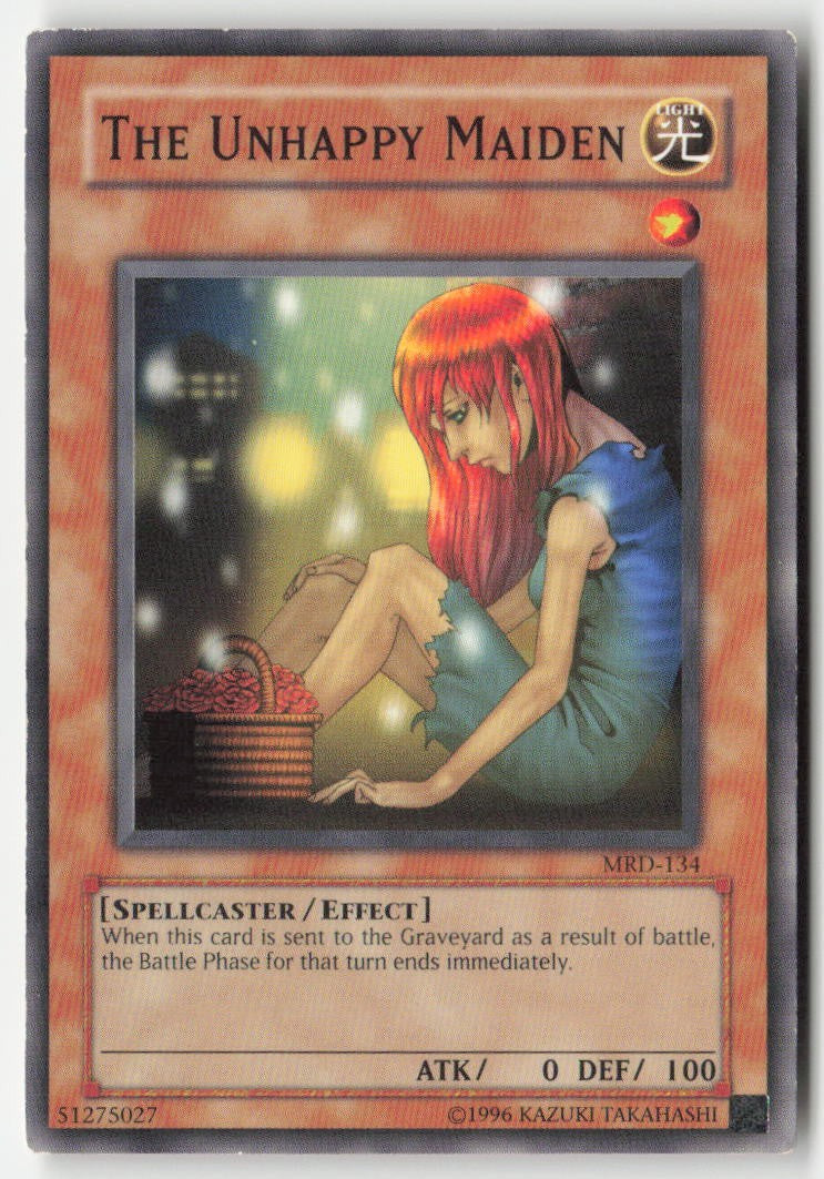 The Unhappy Maiden MRD-134 Unlimited Common Moderately Played, Front
