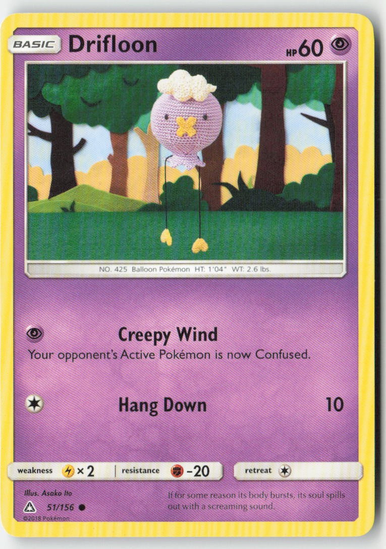 Drifloon 51/156 Regular Ultra Prism Moderately Played
