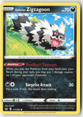 Galarian Zigzagoon 117/202 Regular Sword & Shield Moderately Played
